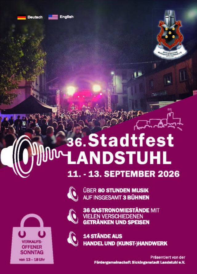 Stadtfest Landstuhl, Bühne Stadthalle